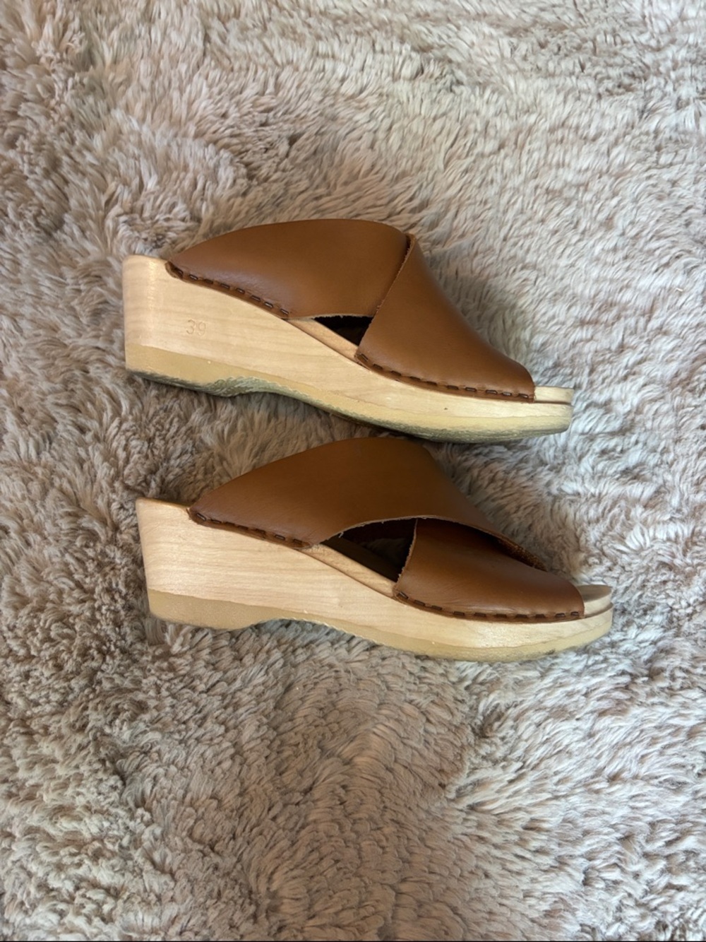 No. 6 Wedge Crossover Sandals - Picture 4 of 7